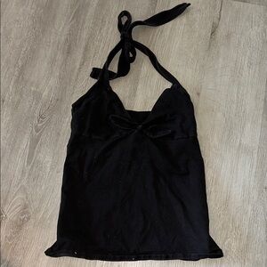Black Halter Top